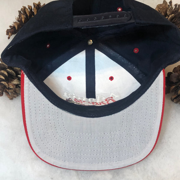 Vintage MLB Atlanta Braves Twins Enterprise Bar Line Twill Snapback Hat