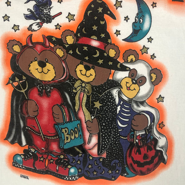 Vintage Trick or Treat Bears Halloween T-Shirt (L)