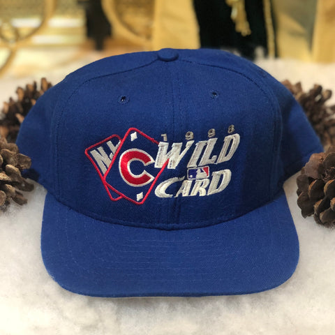 Vintage MLB Chicago Cubs 1998 Wild Card New Era Wool Snapback Hat