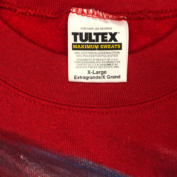 Vintage Beach Ocean Hand-Painted Tultex Crewneck Sweatshirt (XL)