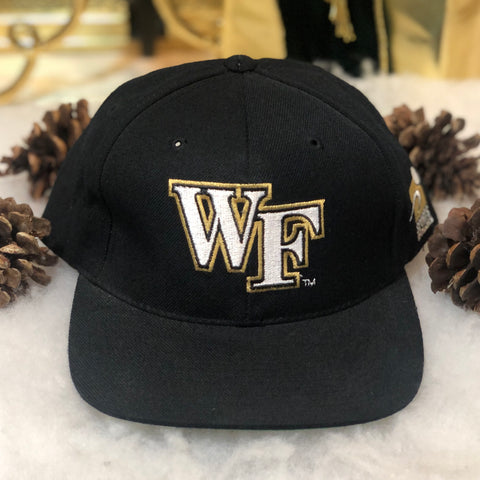 Vintage NCAA Wake Forest Deacons Sports Specialties Plain Logo Wool Snapback Hat