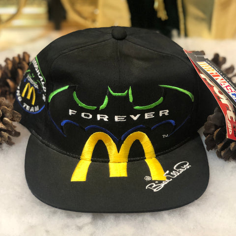 Vintage Deadstock NWT Batman Forever Movie McDonald's Racing Bill Elliott Twill Snapback Hat
