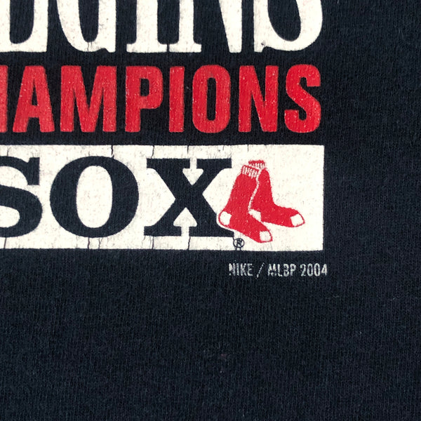 Vintage 2004 MLB Boston Red Sox World Series Champions "The Drought Is Over" Nike T-Shirt (L)