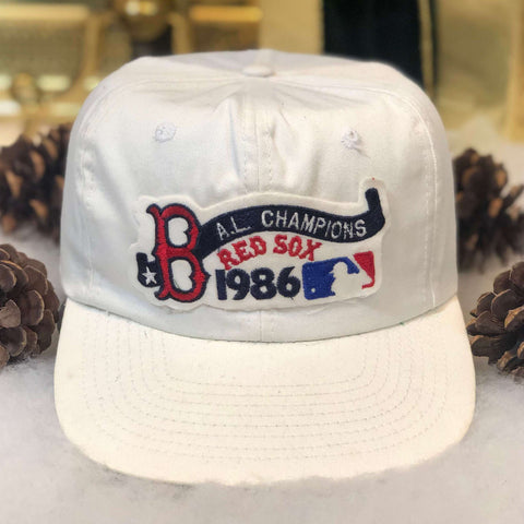 Vintage 1986 MLB Boston Red Sox AL Champions Twins Enterprise Twill Snapback Hat