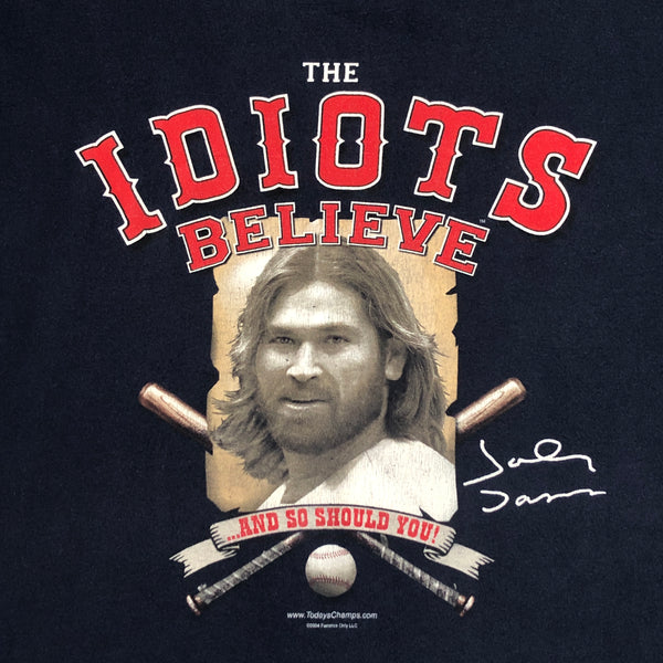Vintage 2004 MLB Boston Red Sox "The Idiots Believe" Johnny Damon T-Shirt (XXL)