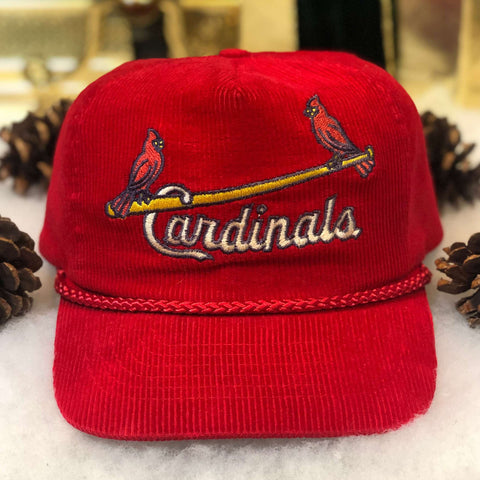 Vintage MLB St. Louis Cardinals Annco Corduroy Snapback Hat