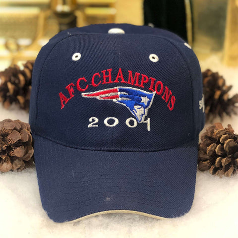Vintage 2001 NFL New England Patriots AFC Champions Wool Strapback Hat