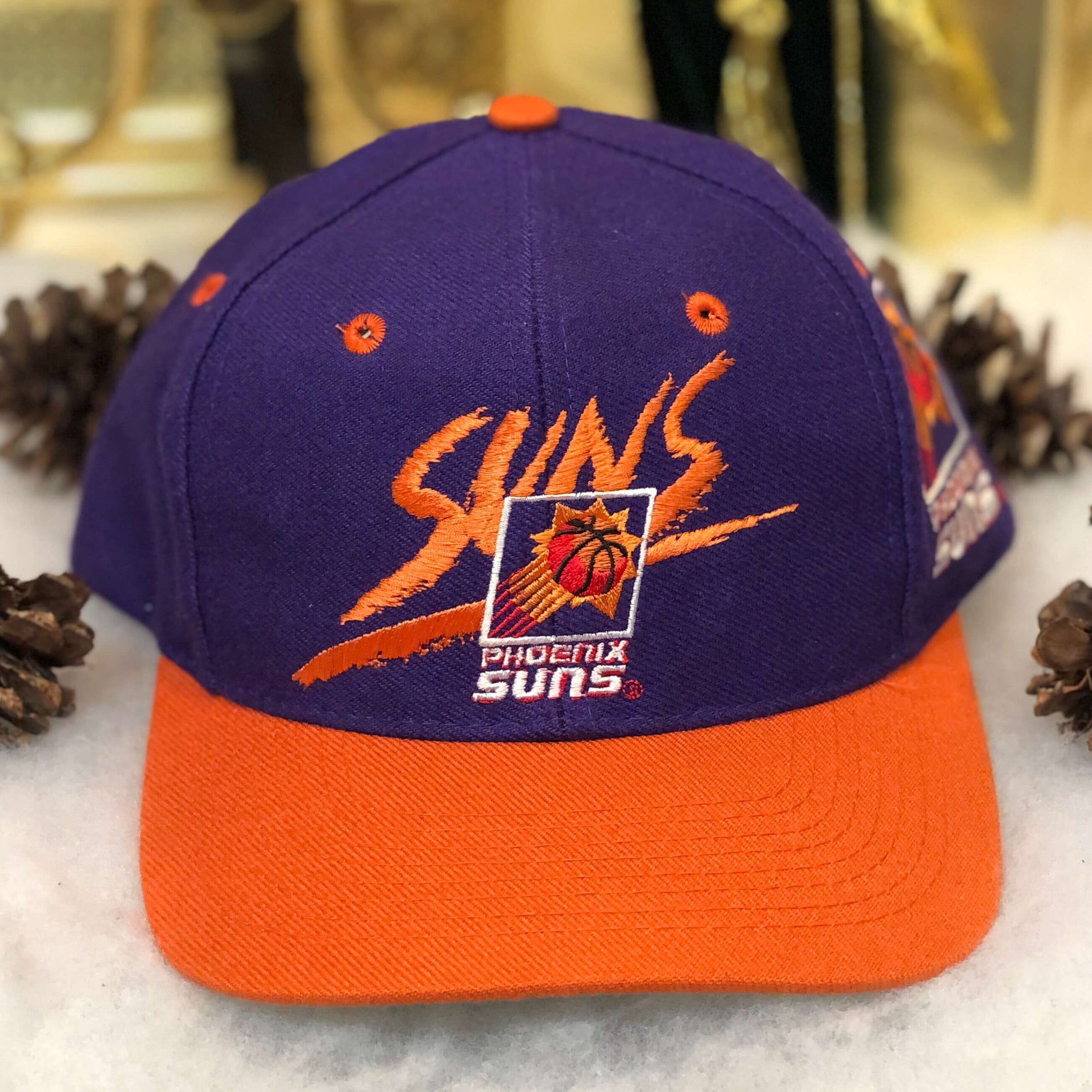 Vintage NBA Phoenix Suns AJD Sketch Wool Snapback Hat