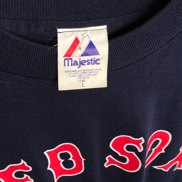 Vintage MLB Boston Red Sox Jason Varitek 2004 World Series Jersey T-Shirt (L)