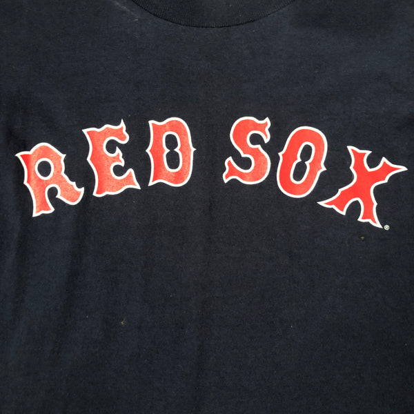 Vintage MLB Boston Red Sox Jason Varitek 2004 World Series Jersey T-Shirt (L)