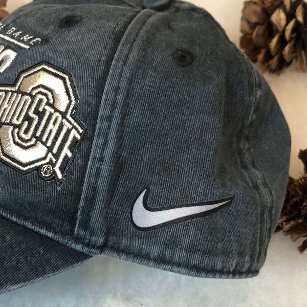 2019 NCAA Rose Bowl Champions Ohio State Buckeyes Nike Stone Wash Strapback Hat