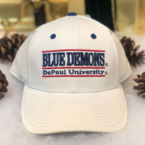 Deadstock NWT NCAA DePaul Blue Demons The Game Split Bar Snapback Hat