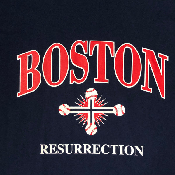 Vintage 2004 MLB Boston Red Sox Resurrection Stations of the Curse T-Shirt (M)