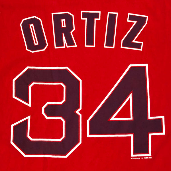 Vintage 2004 MLB Boston Red Sox David Ortiz Jersey T-Shirt (XXL)