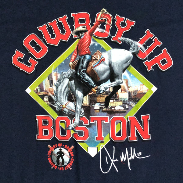 Vintage 2003 MLB Boston Red sox "Cowboy Up" Kevin Millar T-Shirt (L)