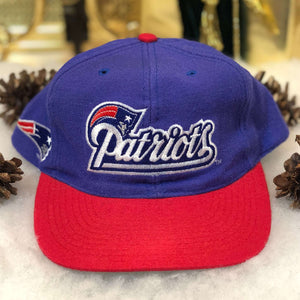 Vintage NFL New England Patriots American Needle Blockhead Wool Snapback Hat