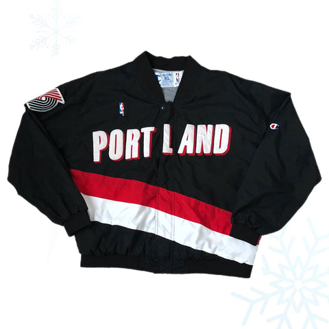 Vintage NBA Portland Trail Blazers Champion Warmup Shooting Jacket (XL)
