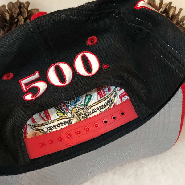 Vintage Deadstock NWOT Indy 500 Indianapolis Motor Speedway Logo 7 Spellout Wool Snapback Hat