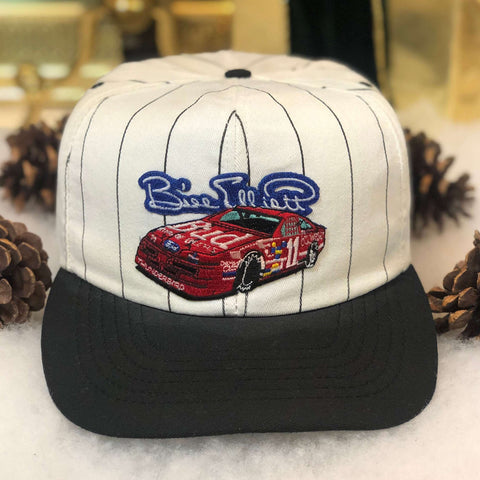 Vintage NASCAR Bill Elliott Pinstripe Twill Snapback Hat