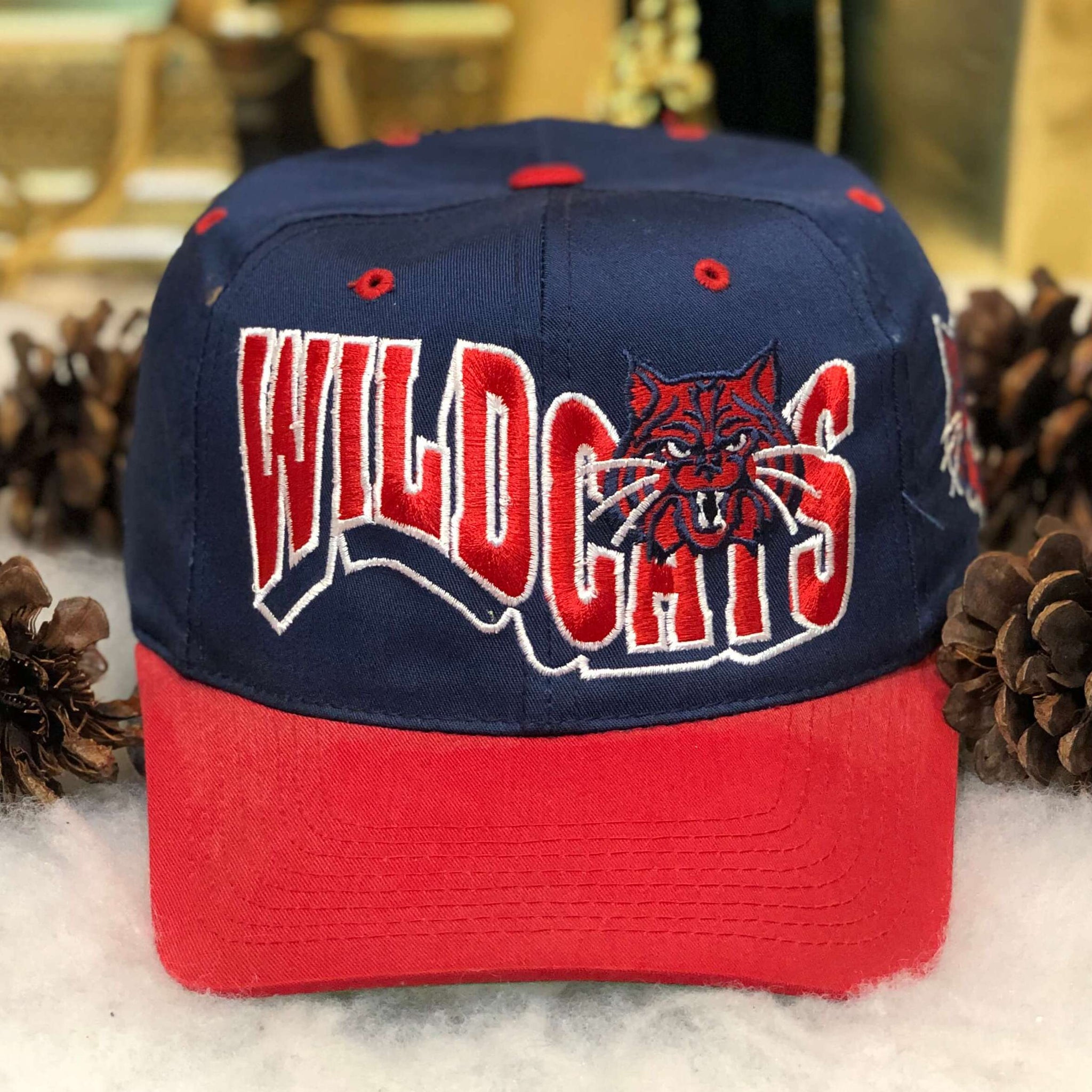 Vintage NCAA Arizona Wildcats The G Cap Wave Twill Snapback Hat