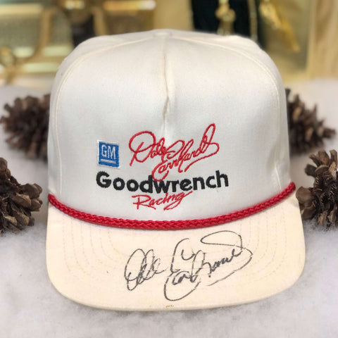 Vintage NASCAR Dale Earnhardt Autographed Goodwrench Racing Twill Snapback Hat