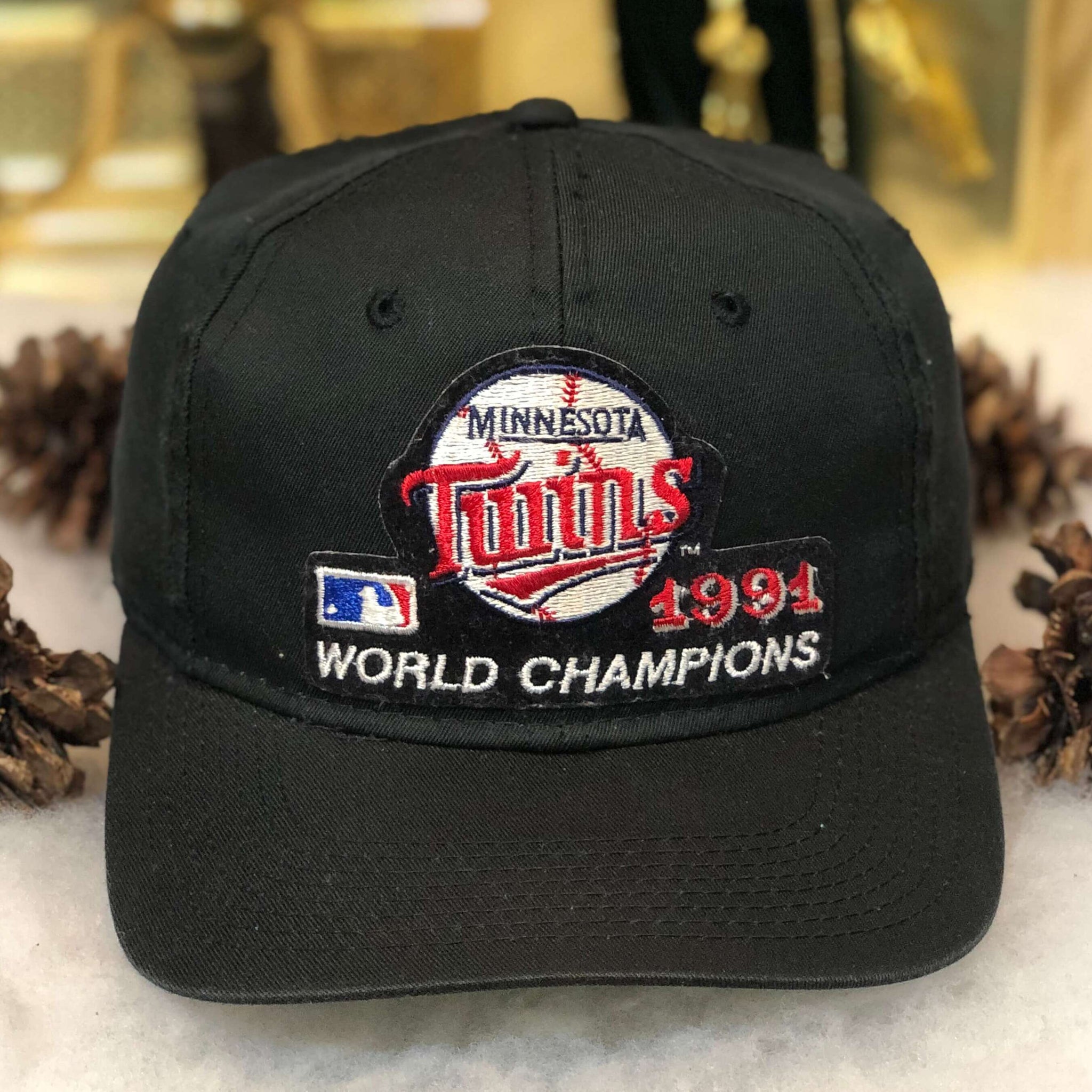 Vintage MLB Minnesota Twins 1991 World Champions Sports Specialties Twill Snapback Hat