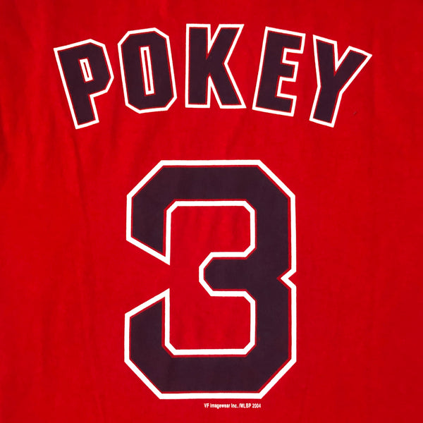 Vintage 2004 MLB Boston Red Sox Pokey Reese Jersey T-Shirt (M)