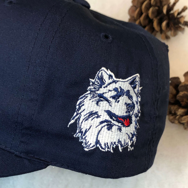 Vintage Deadstock NWOT NCAA UConn Huskies Hebrew Connecticut Jewish Ledger Twill Twins Enterprise Snapback Hat