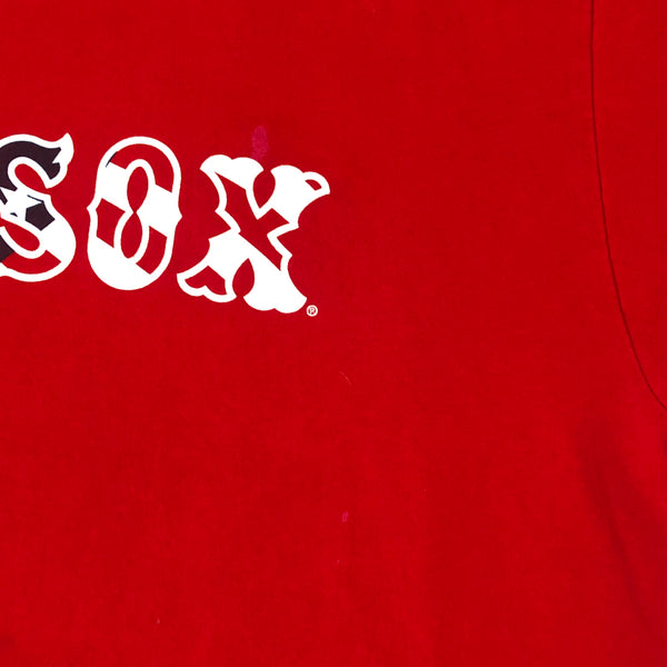 2010 MLB Boston Red Sox Dustin Pedroia USA Flag July 4th Stars & Stripes Jersey T-Shirt (L)
