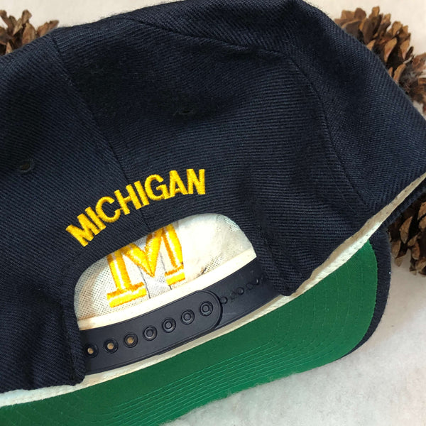 Vintage NCAA Michigan Wolverines New Era Wool Snapback Hat