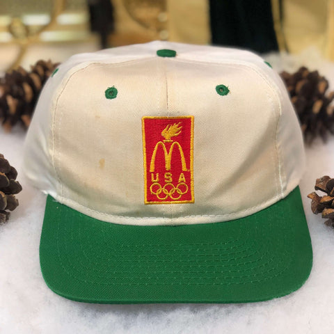 Vintage McDonald's USA Olympics Universal Twill Snapback Hat