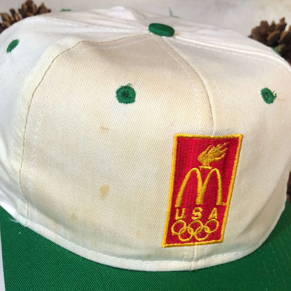 Vintage McDonald's USA Olympics Universal Twill Snapback Hat