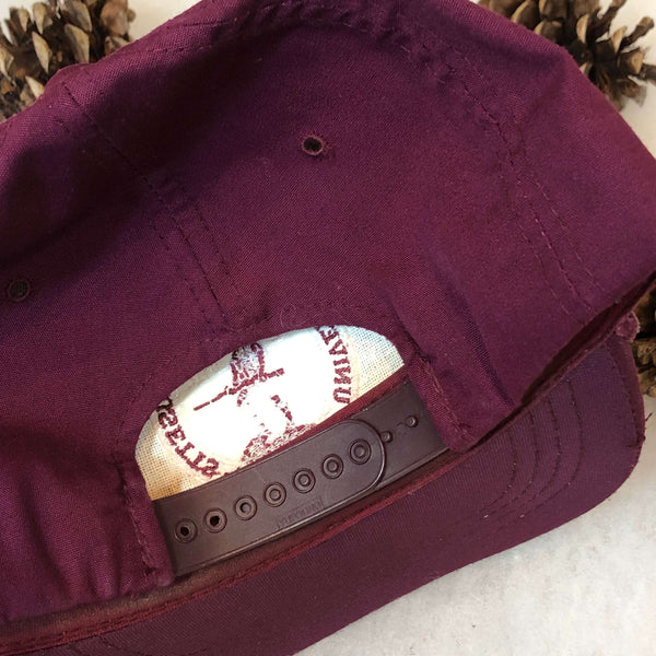 Vintage NCAA UMass Minutemen Massachusetts Yupoong Twill Snapback Hat