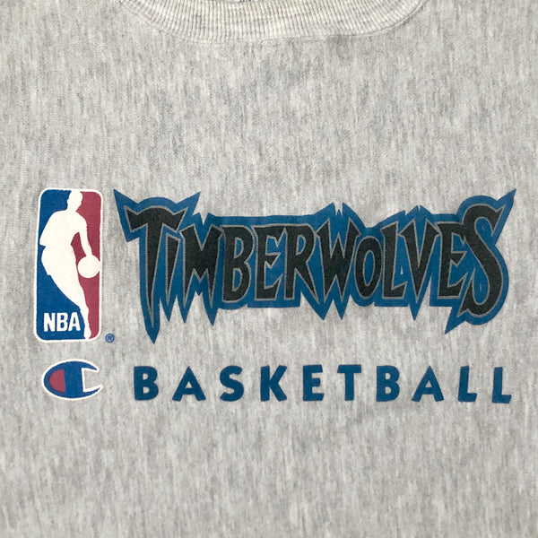 Vintage NBA Minnesota Timberwolves Champion Reverse Weave Crewneck Sweatshirt