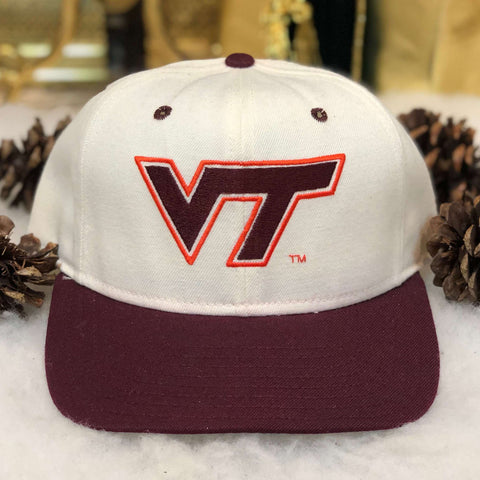 Vintage NCAA Virginia Tech DeLONG Wool Snapback Hat