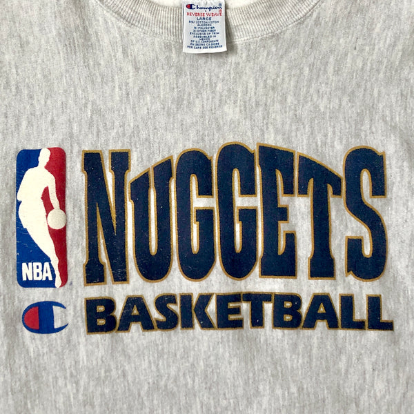 Vintage NBA Denver Nuggets Champion Reverse Weave Crewneck Sweatshirt (L)