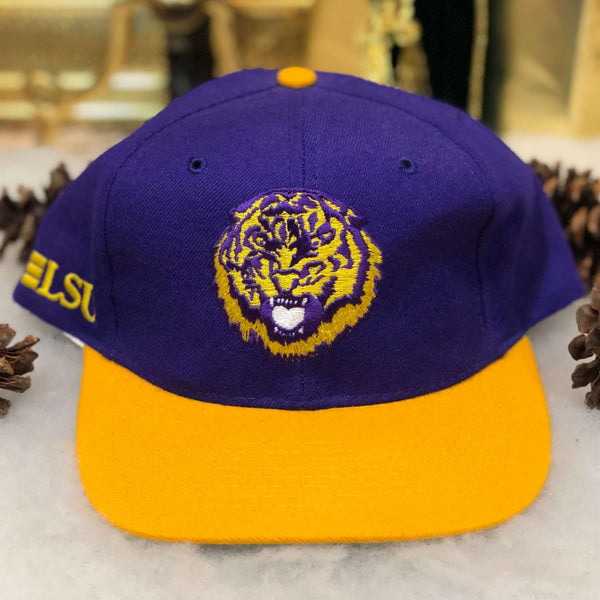 Vintage LSU Tigers American Needle Blockhead Wool Snapback Hat