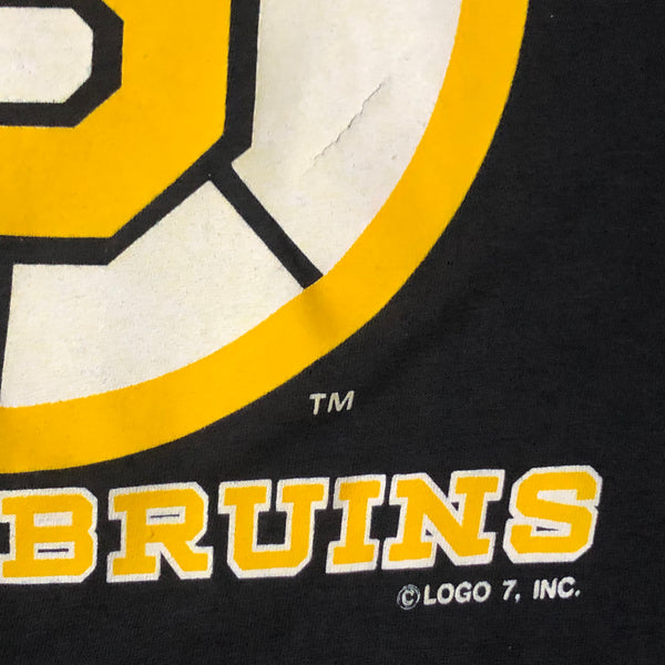 Vintage NHL Boston Bruins Logo 7 T-Shirt (M)