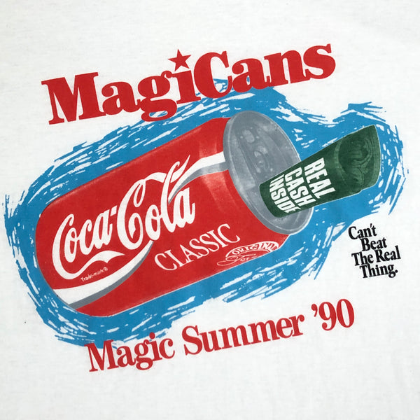 Vintage Coca-Cola Coke MagiCans Summer 1990 Promo T-Shirt (L)