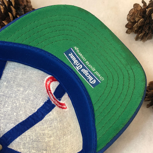 Vintage MLB Chicago Cubs Chicago Tribune Promo Annco Trucker Hat