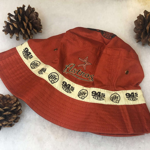 Vintage Deadstock NWOT MLB Houston Astros Miller Lite 95.4 Buzz FM Bucket Hat