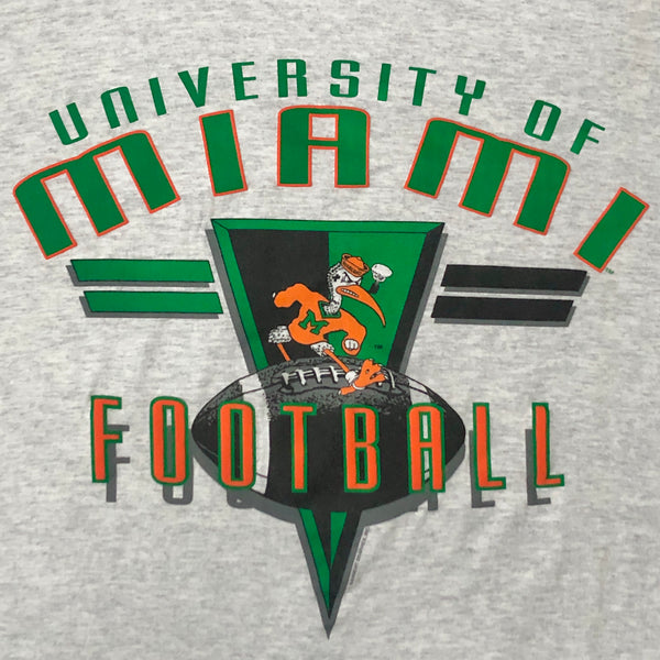 Vintage Deadstock NWOT NCAA Miami Hurricanes Football T-Shirt (XL)