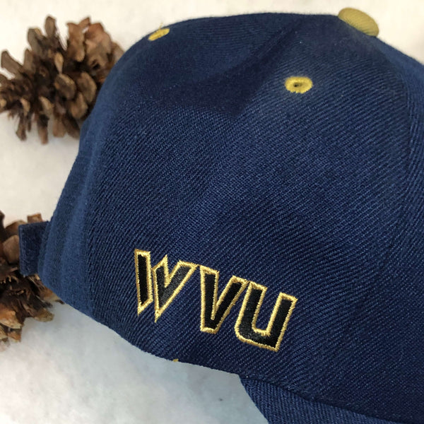 Vintage Deadstock NWOT NCAA West Virginia Mountaineers Colosseum Wool Strapback Hat