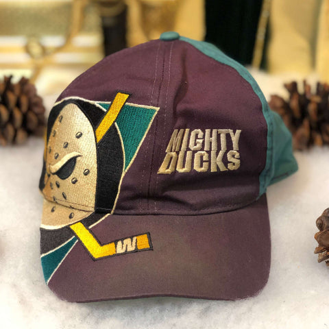Vintage NHL Anaheim Mighty Ducks Twins Enterprise *YOUTH* Twill Snapback Hat