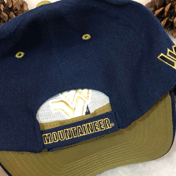 Vintage Deadstock NWOT NCAA West Virginia Mountaineers Colosseum Wool Strapback Hat