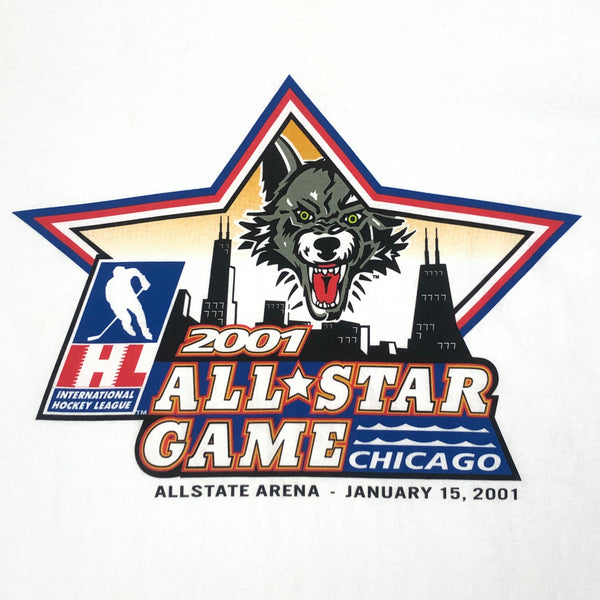 Vintage 2001 IHL All-Star Game Chicago Wolves T-Shirt (XL)