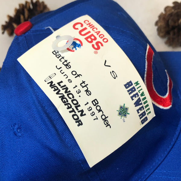 Vintage Deadstock NWT MLB Chicago Cubs Lincoln Navigator Promo Twill Snapback Hat