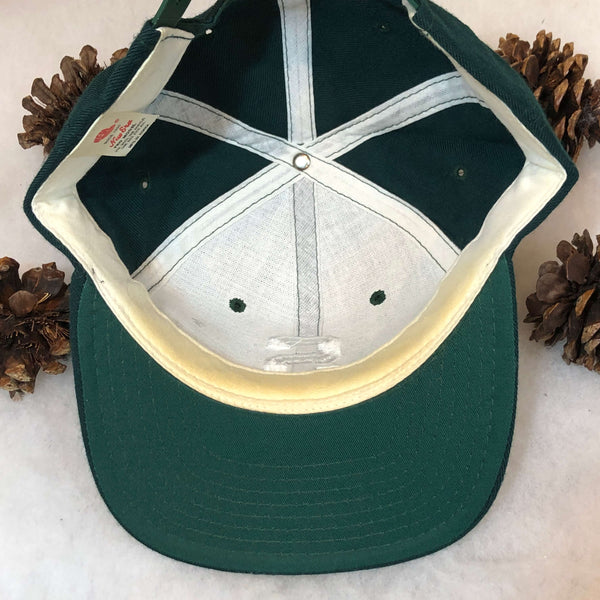 Vintage NCAA Michigan State Spartans New Era Wool Snapback Hat *BROKEN SNAPS*