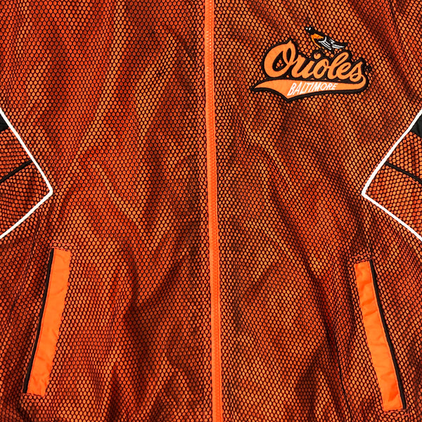 Vintage MLB Baltimore Orioles Pro Player Mesh Windbreaker Jacket (L)