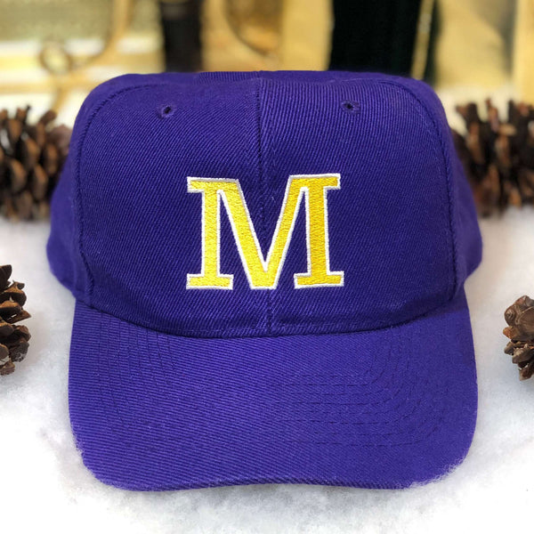 Vintage "M" Baseball Wool Otto Cap Snapback Hat